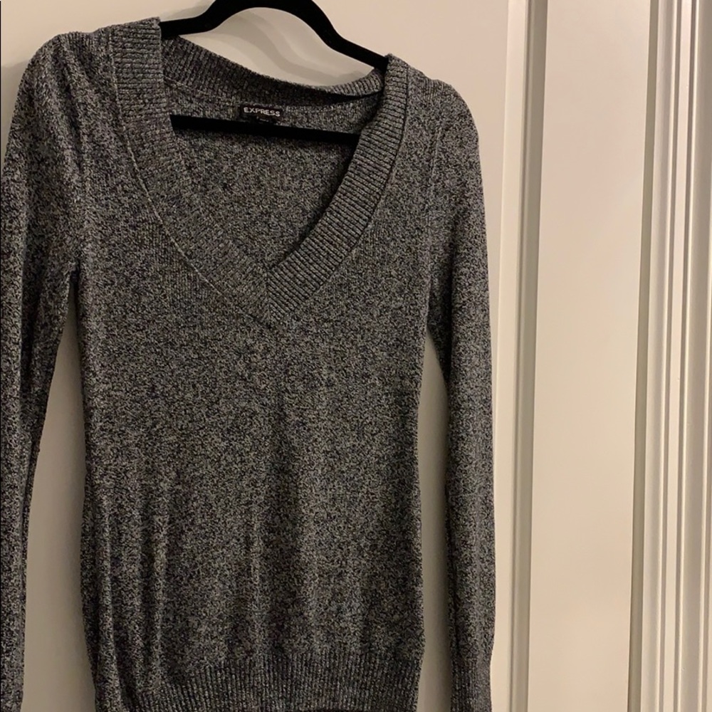 Express sweater black and white medium